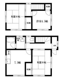 薗部貸家の物件間取画像